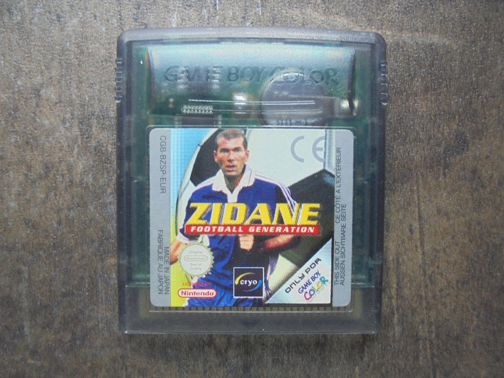 Zidane Football Generation voor Game Boy Color (zie foto's), Consoles de jeu & Jeux vidéo, Jeux | Nintendo Game Boy, Enlèvement ou Envoi