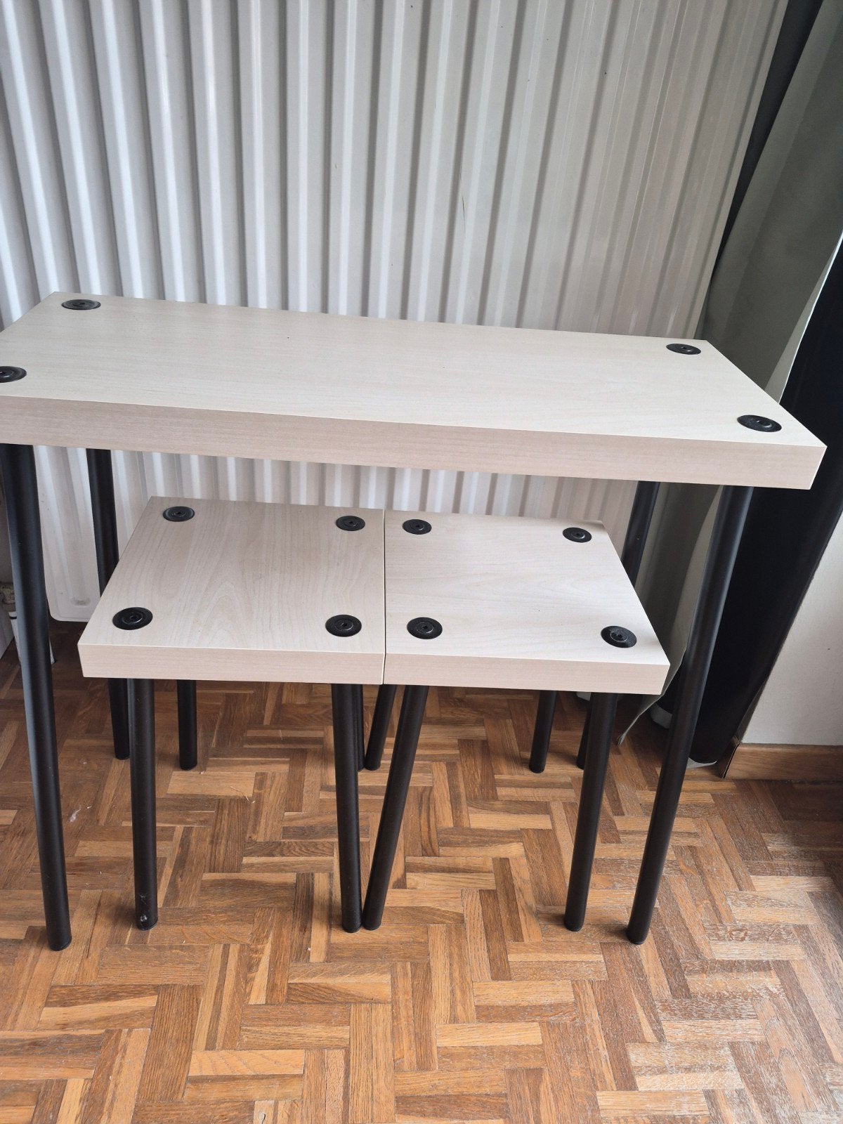 Ensemble de 3 petites tables / consoles en bon état., Maison & Meubles, Enlèvement ou Envoi