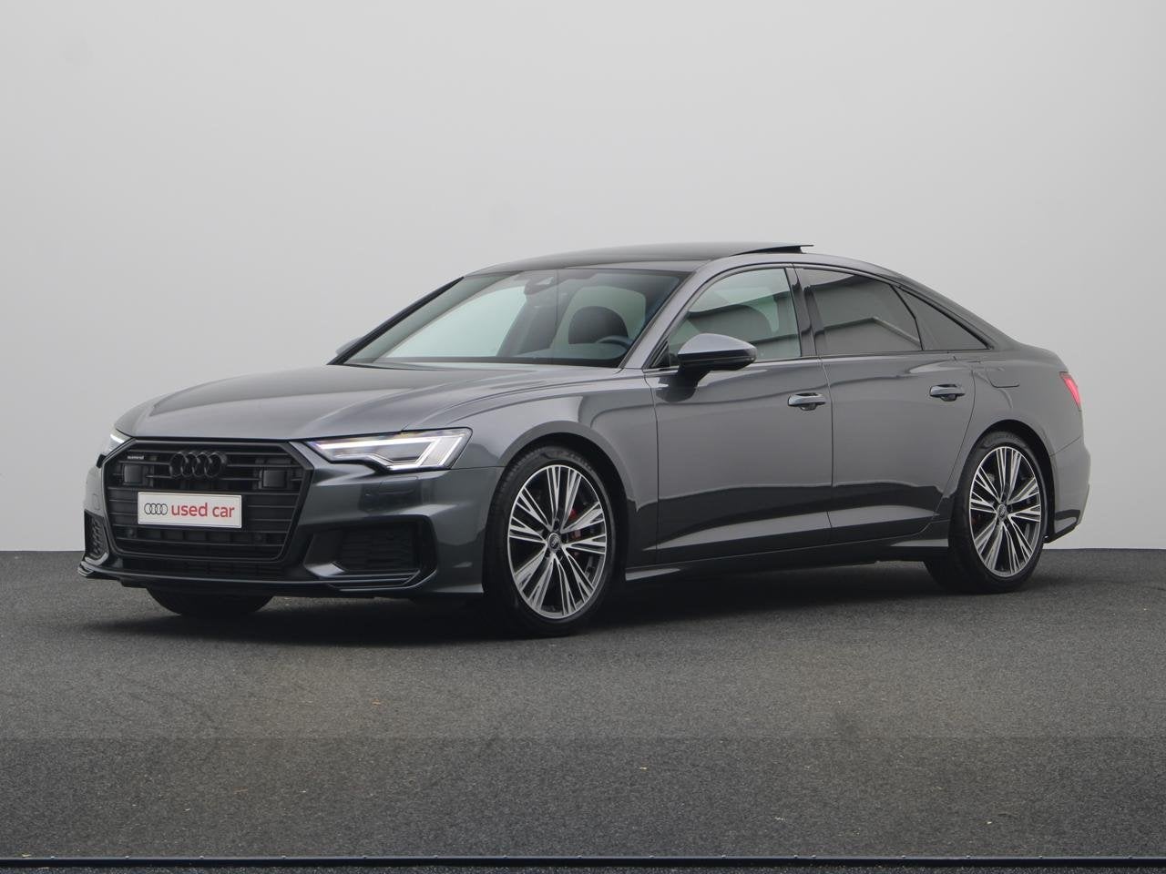 Audi A6 PHEV S-LINE 55 TFSIe 367 PK QUATTRO PLUG-IN HYBRIDE, 32 g/km, Berline, Hybride Elektrisch/Benzine, Zilver of Grijs