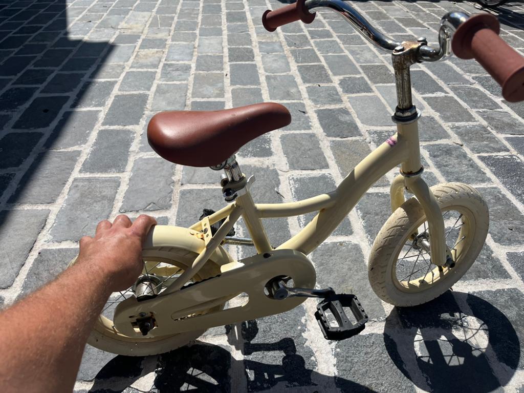 Kinderfiets 12inch, Ophalen