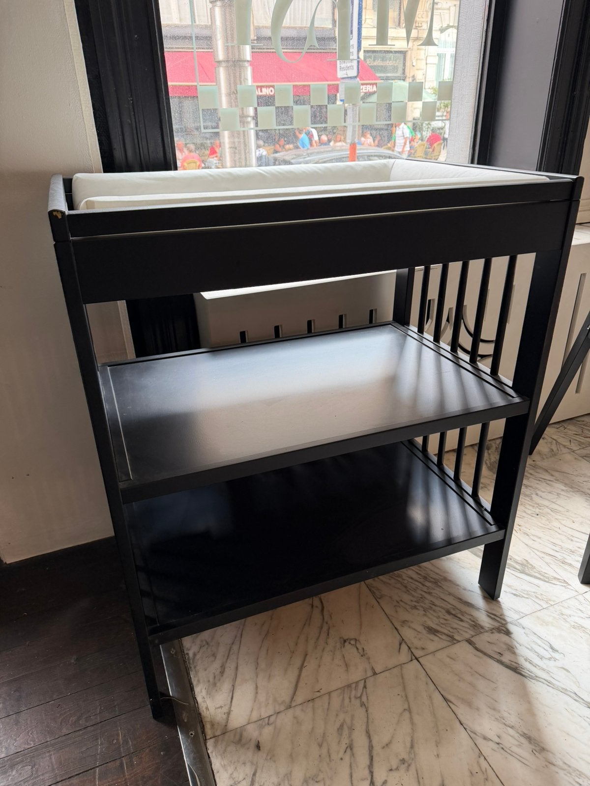 Ikea verschoontafel met kussen, Ophalen, Zo goed als nieuw