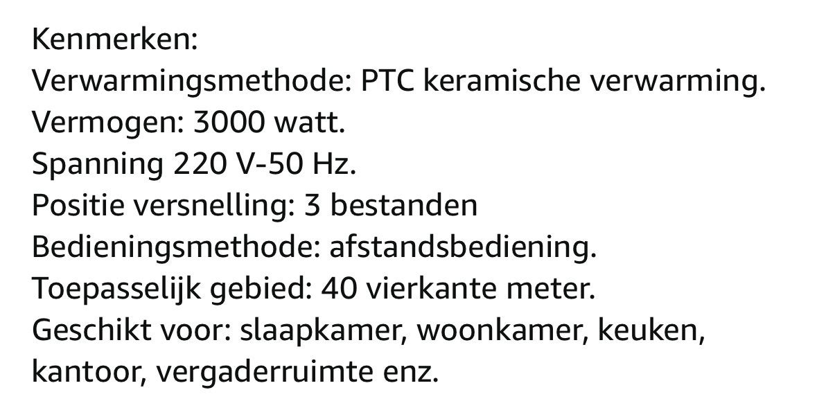Elektrische verwarming nieuw, Ophalen, Nieuw