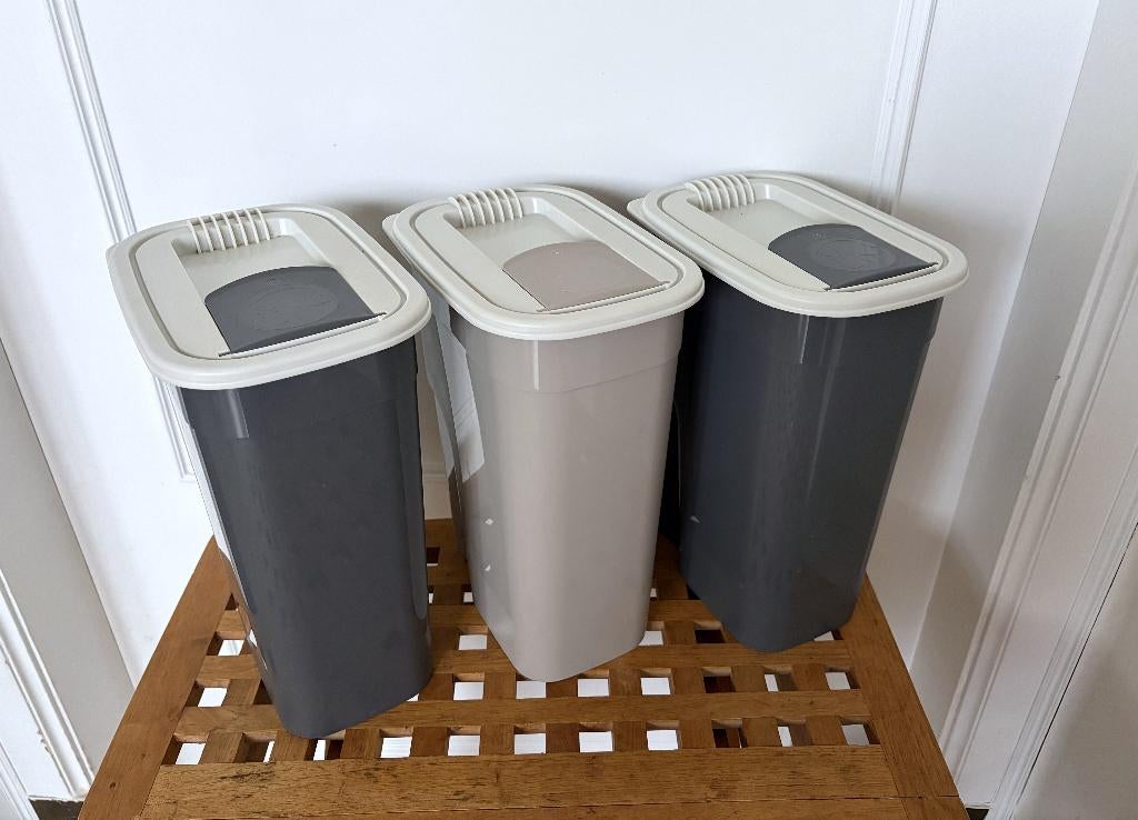 3 x Flamingo opbergdozen voor dierenvoeding (hond/kat), 4l, Dieren en Toebehoren, Ophalen of Verzenden, Hond