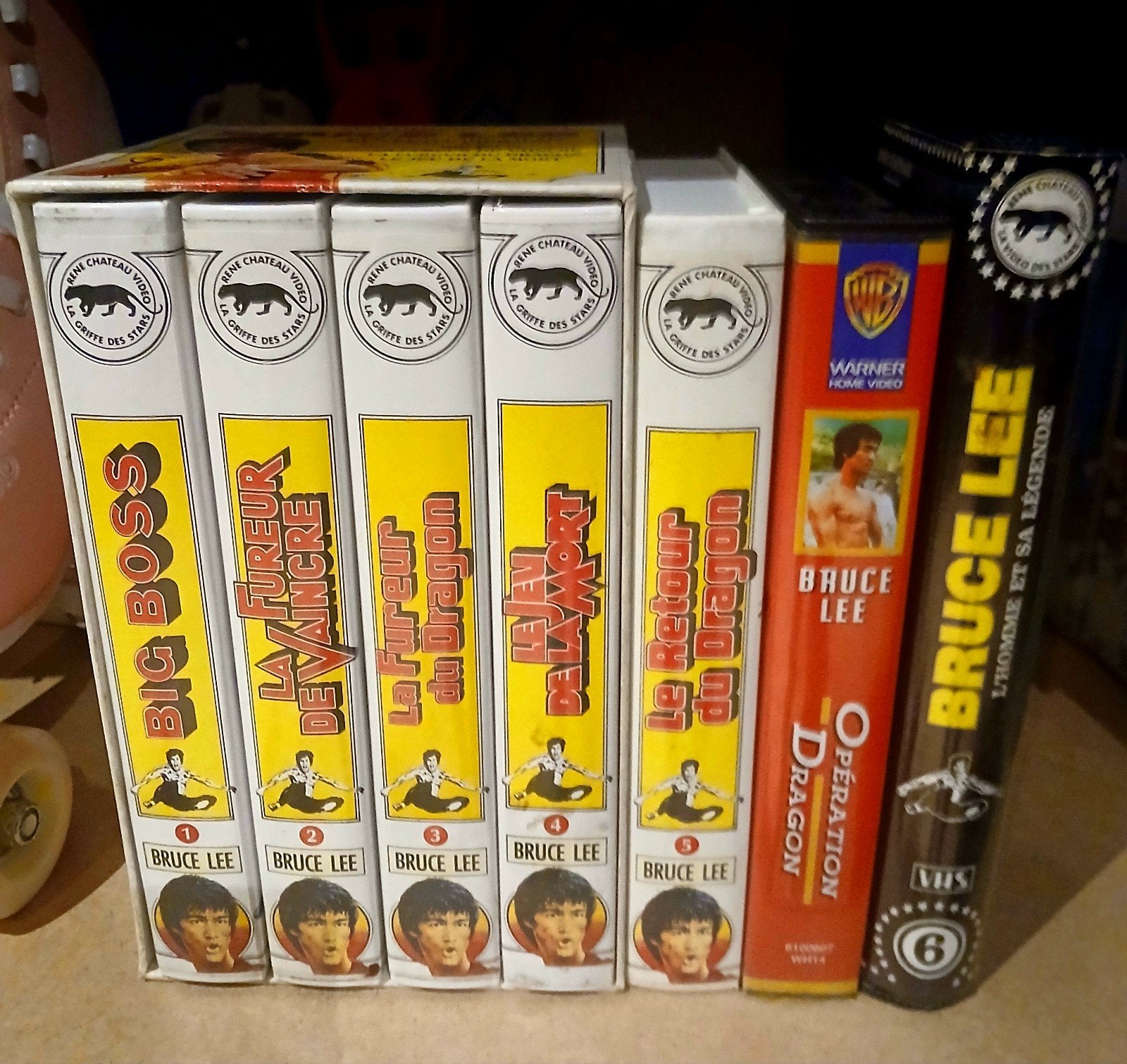 superbe lot de 7 cassettes VHS vintage ! Bruce Lee, Enlèvement, Documentaire, VHS, Coffret