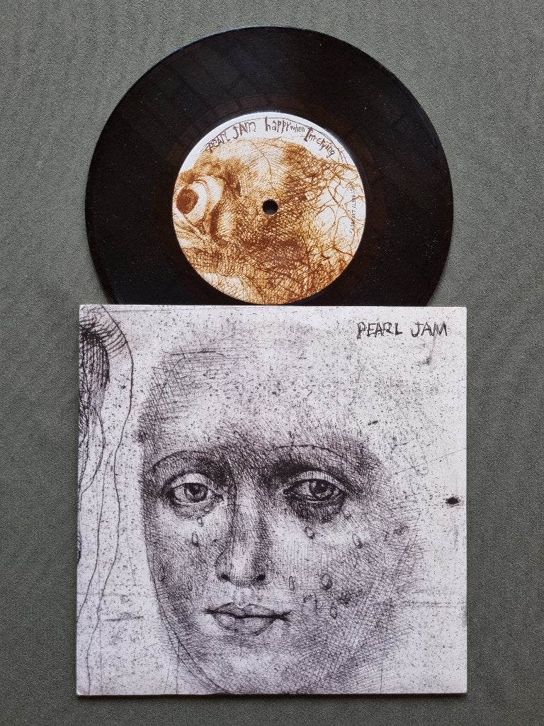 Pearl Jam/R.E.M. – Happy When I'm Crying/Live For Today 7”, Enlèvement ou Envoi, 7 inch, Rock et Metal
