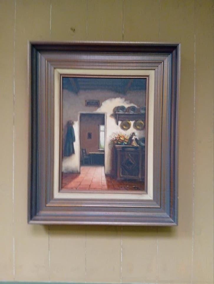 Schilderij Carl Ester, Antiek en Kunst, Ophalen