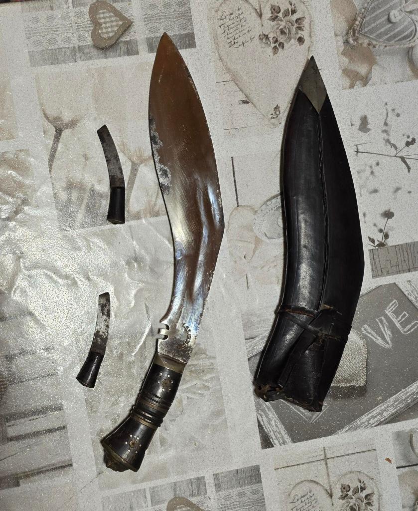 Antieke Kukri mes/ dolk, Verzamelen, Ophalen, Landmacht, Mes of Dolk