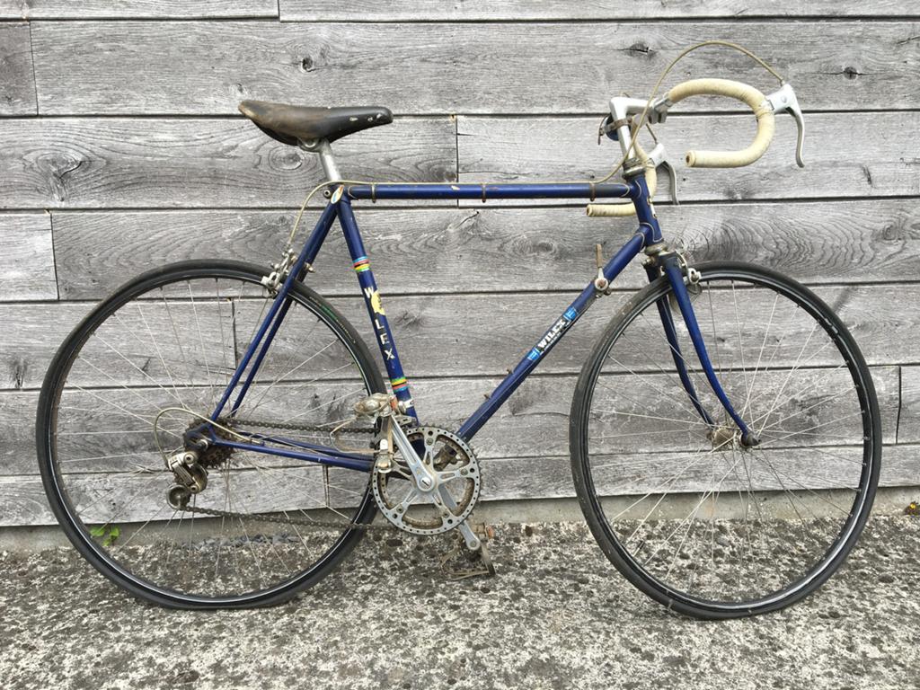 Koersfiets retro, Ophalen, Gebruikt
