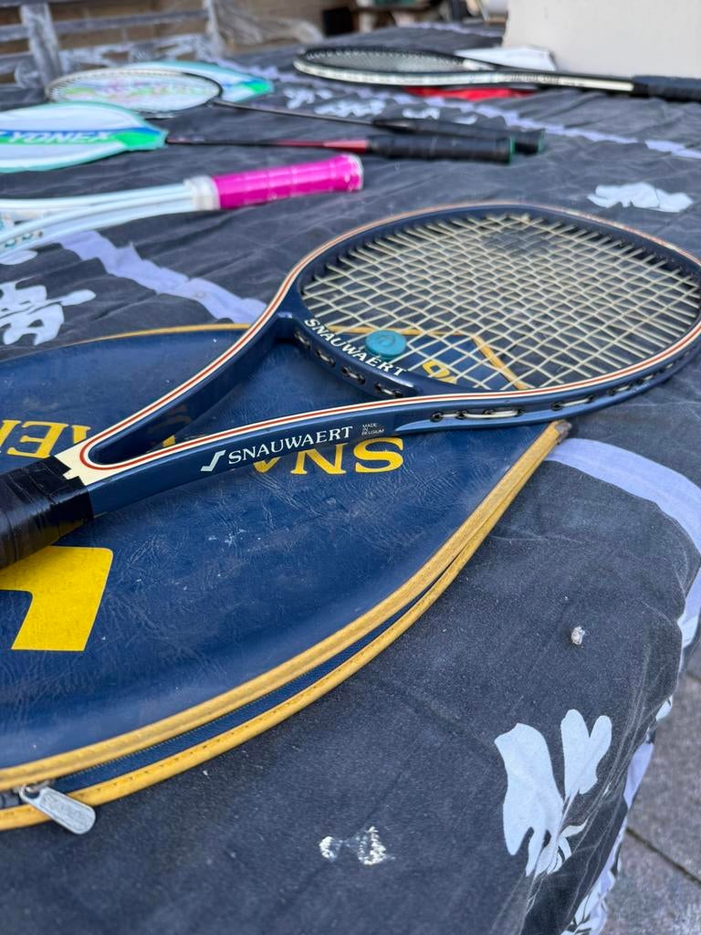 Tennisraketten en raketten voor badminton, Sport en Fitness, Tennis, Ophalen, Gebruikt