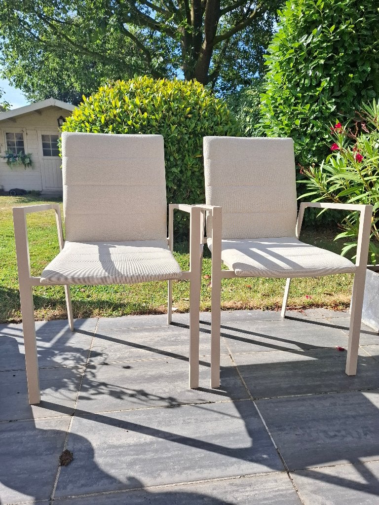 2 tuinstoelen Bristol - Exterioo, Ophalen, Nieuw, Aluminium, Stapelbaar