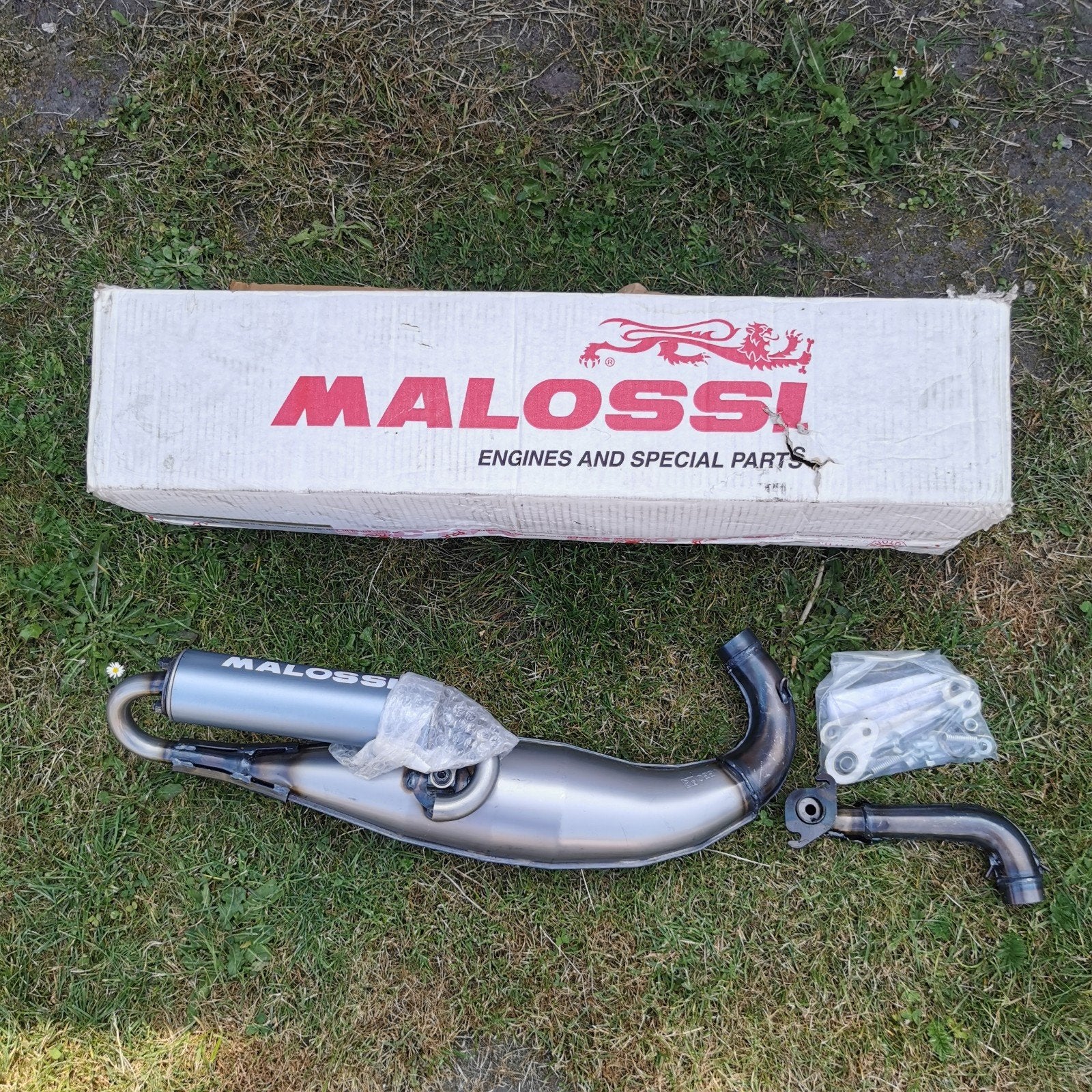 Malossi uitlaat Peugeot verticaal speedfight vivacity zenith, Fietsen en Brommers, Ophalen, Uitlaat