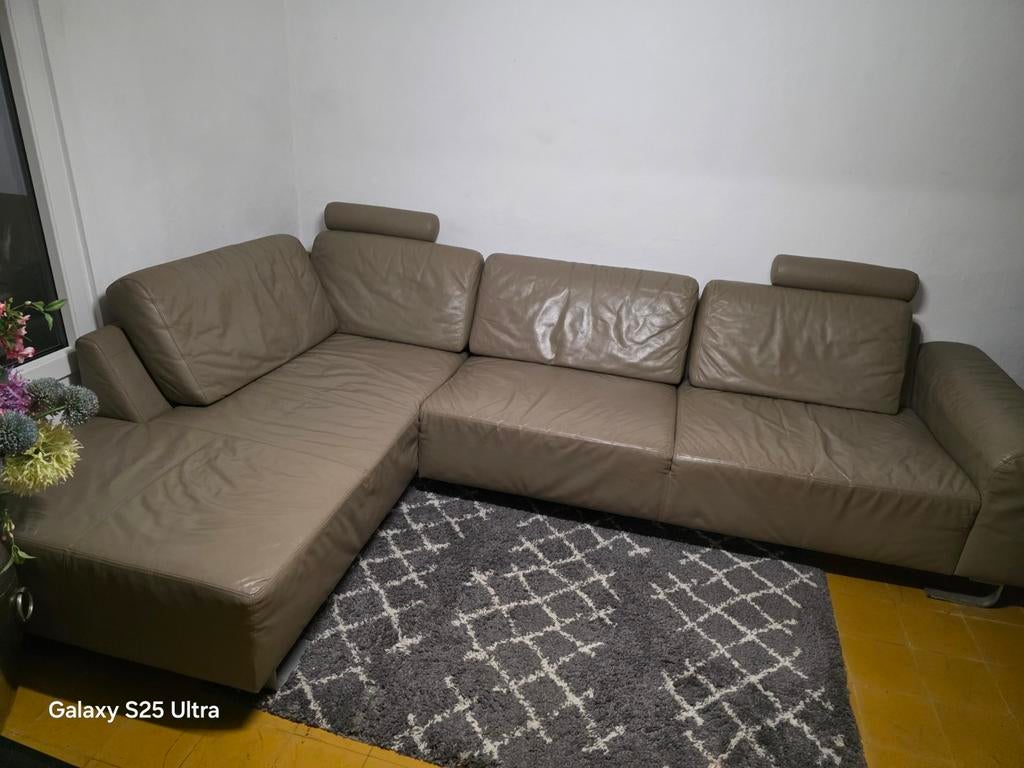 lederen zetel in goed staat, Huis en Inrichting, Ophalen