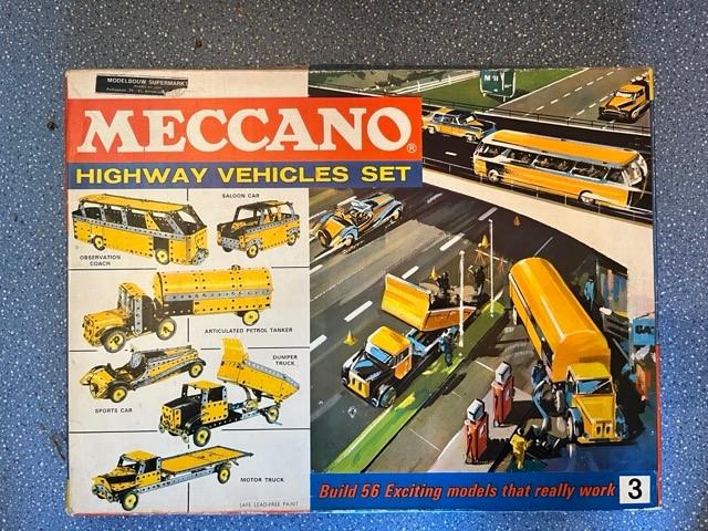 Meccano set 3 Highway Vehicles, Kinderen en Baby's, Speelgoed | Educatief en Creatief, Ophalen, Gebruikt