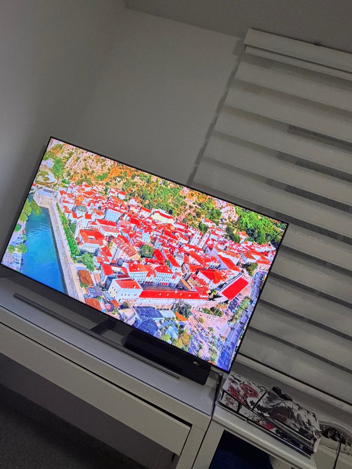 Samsung 55” QLED 4K Smart TV QE55Q7FNA + One Connect Box, Audio, Tv en Foto, Ophalen, QLED, Zo goed als nieuw, Samsung
