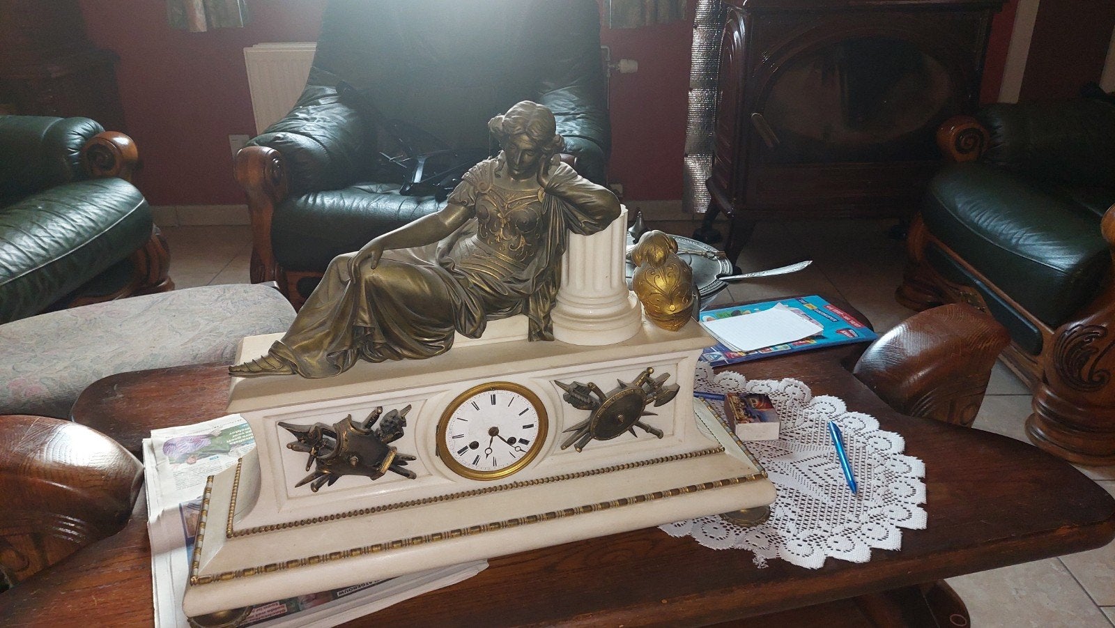 Horloge de cheminée française, Antiquités & Art, Enlèvement