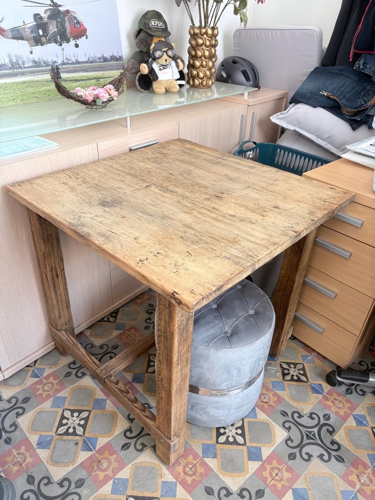 Eettafel, Huis en Inrichting, Tafels | Eettafels, Ophalen, 50 tot 100 cm, Vierkant, 50 tot 100 cm