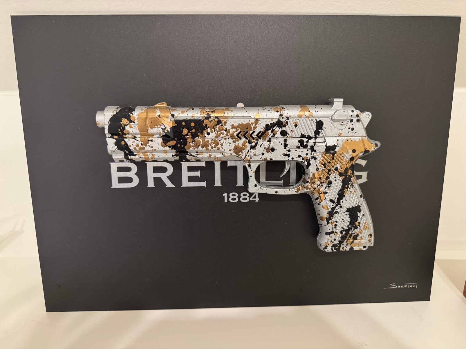 Suketchi Breitling, Enlèvement ou Envoi, Décoration murale, Métal, Marqué