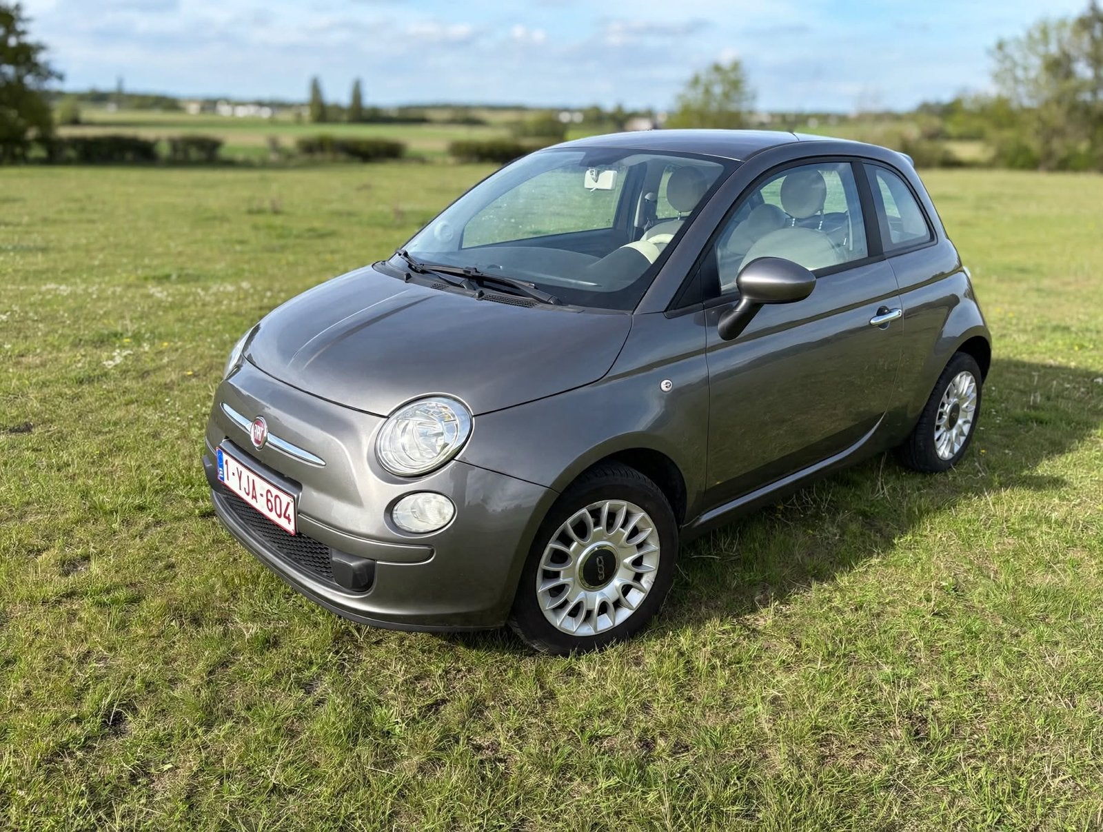 Fiat 500 hatchback, Handgeschakeld, Particulier, 1200 cc, Zilver of Grijs