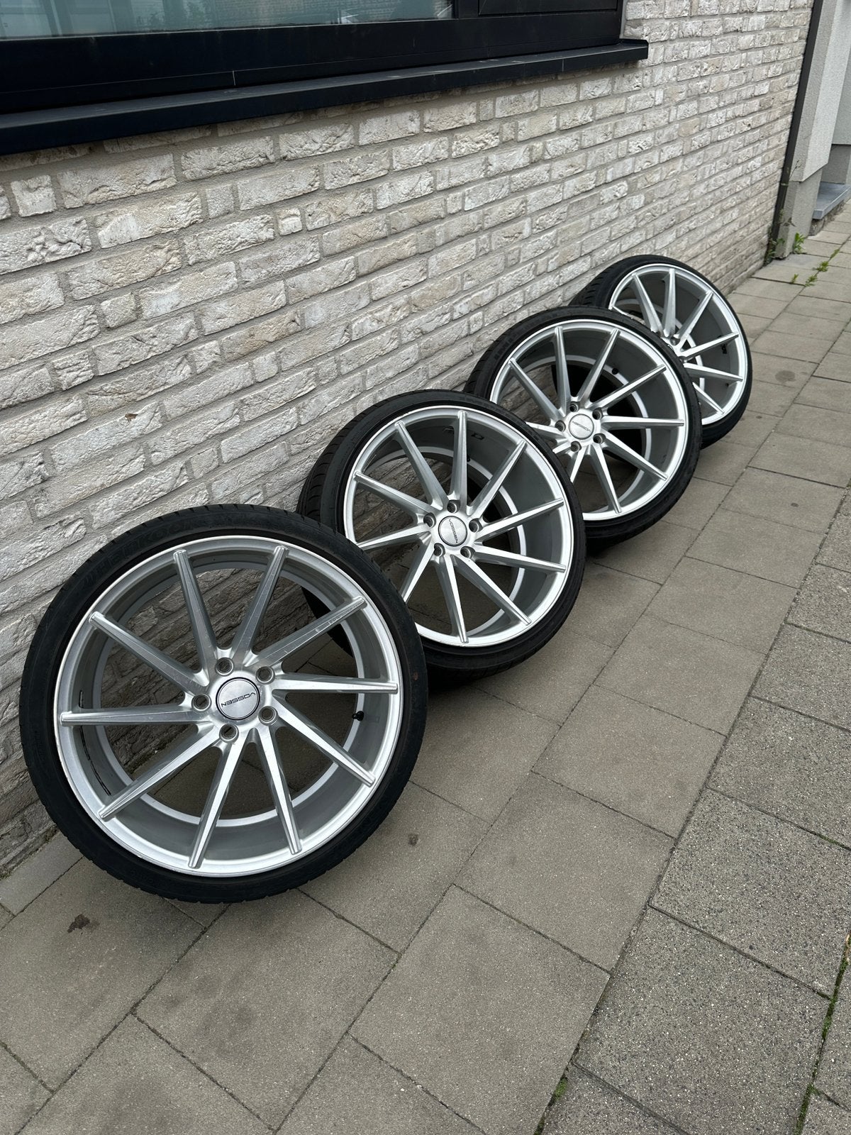 Vossen replica 19inch 5x112 velgen met banden, Enlèvement