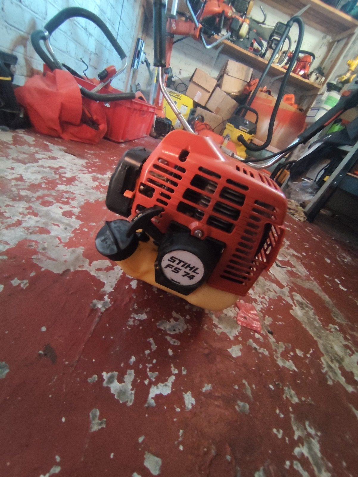 débroussailleuse Stihl fs74, Enlèvement