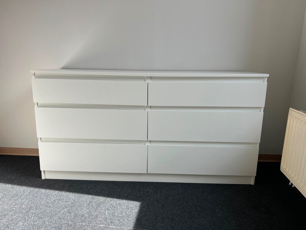 Commode IKEA – blanche – 6 tiroirs, Maison & Meubles, 25 à 50 cm, 5 tiroirs ou plus, Moins de 100 cm, Comme neuf