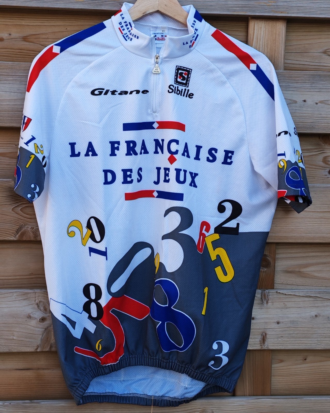 1997 la francaise des Jeux prachtig koers shirt wieler tenue, Ophalen of Verzenden