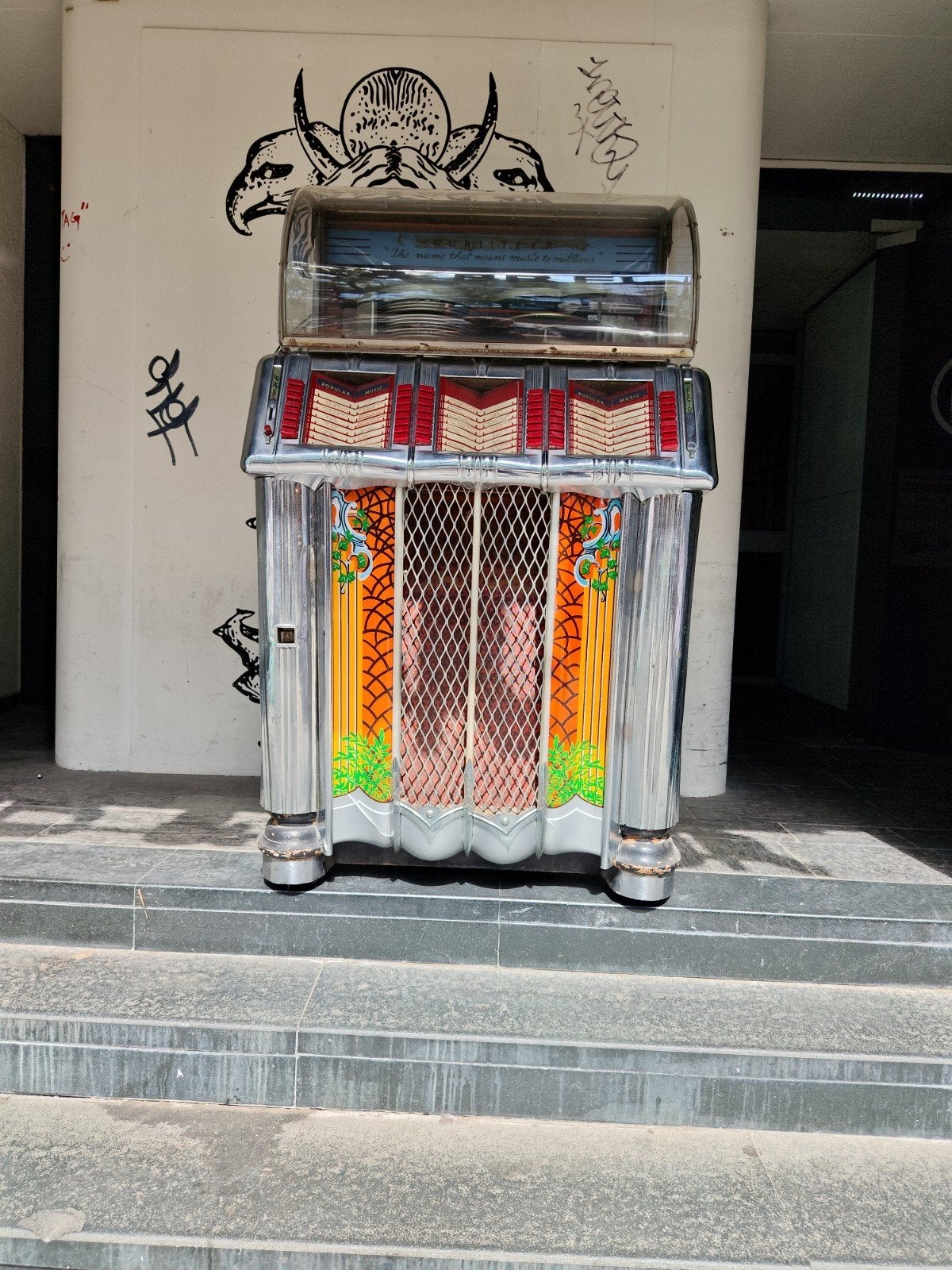 wurlitzer 1250 opknapper, Verzamelen, Automaten | Jukeboxen, Met singles, Gebruikt, 1950 tot 1960, Ophalen of Verzenden