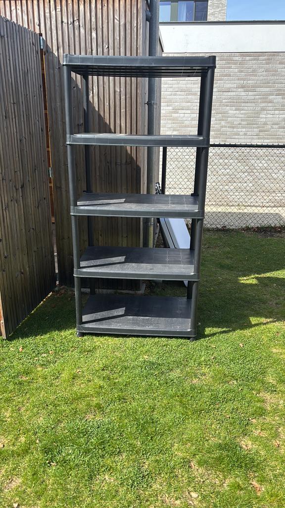 Zwart pvc opbergkast, Huis en Inrichting, Kasten | Stellingkasten, Ophalen, Gebruikt