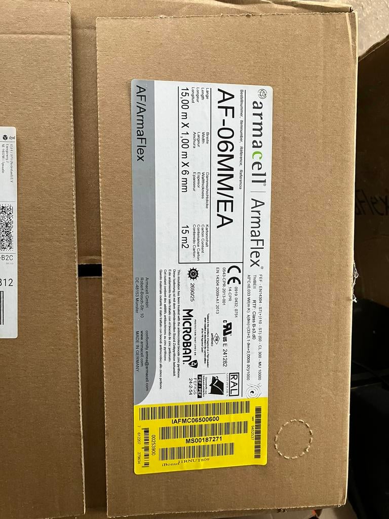 Armaflex AF, Ophalen, Nieuw