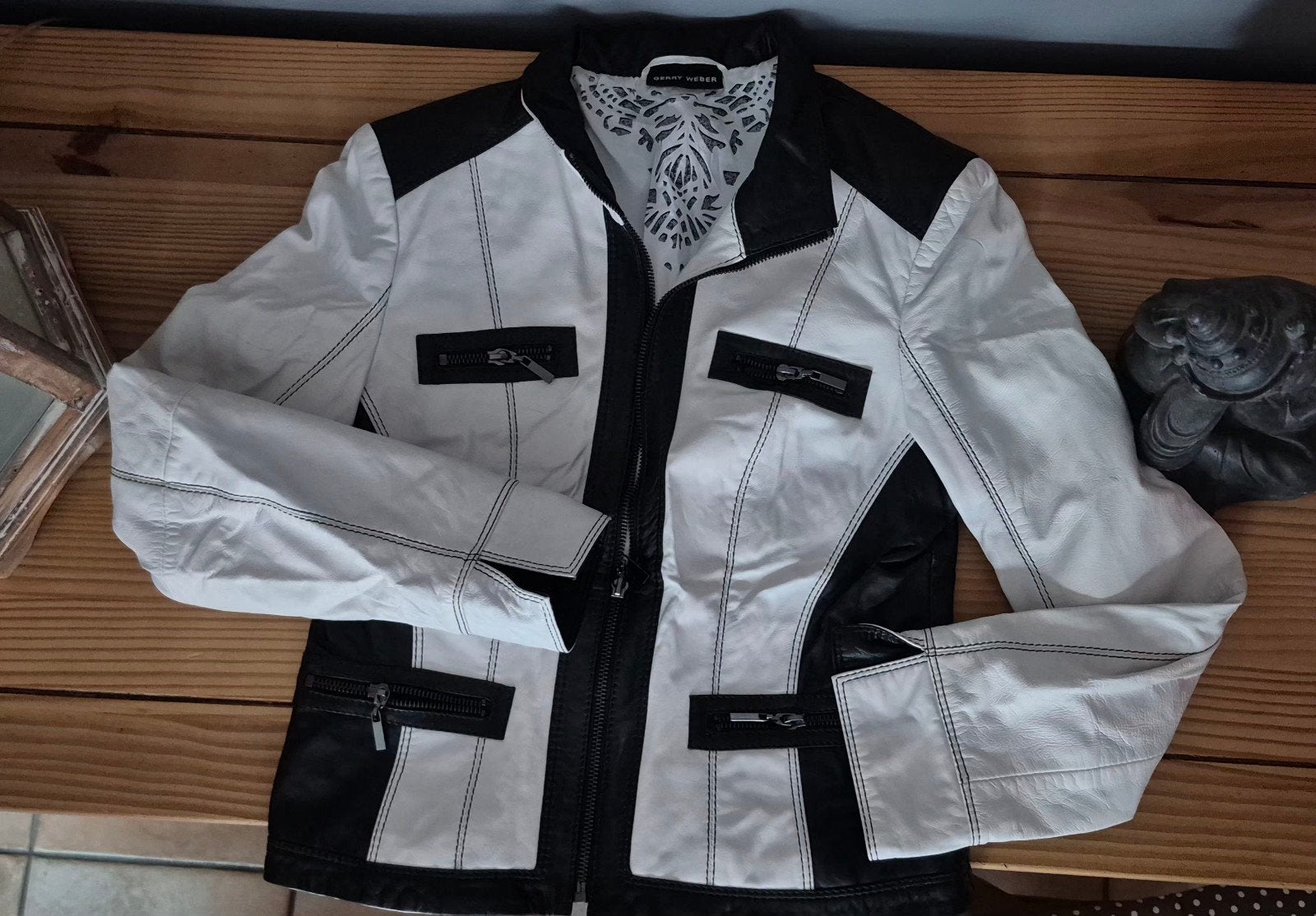 Veste 100% cuir taille S de marque Gerry Weber, Gerry Weber, Enlèvement, Comme neuf, Taille 36 (S)