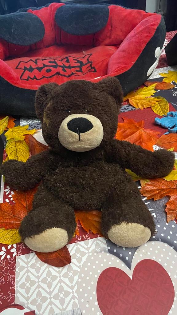 Ours en peluche bouillotte à chauffer pour l’hiver lavande, Enlèvement, Utilisé, Ours
