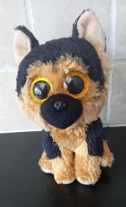 Knuffel hond TY herdershond, Enlèvement ou Envoi, Chien, Comme neuf, Petit (moins de 20 cm)
