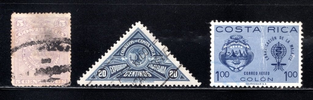 COSTA RICA Lot zegels gestempeld, Verzenden, Gestempeld, Midden-Amerika