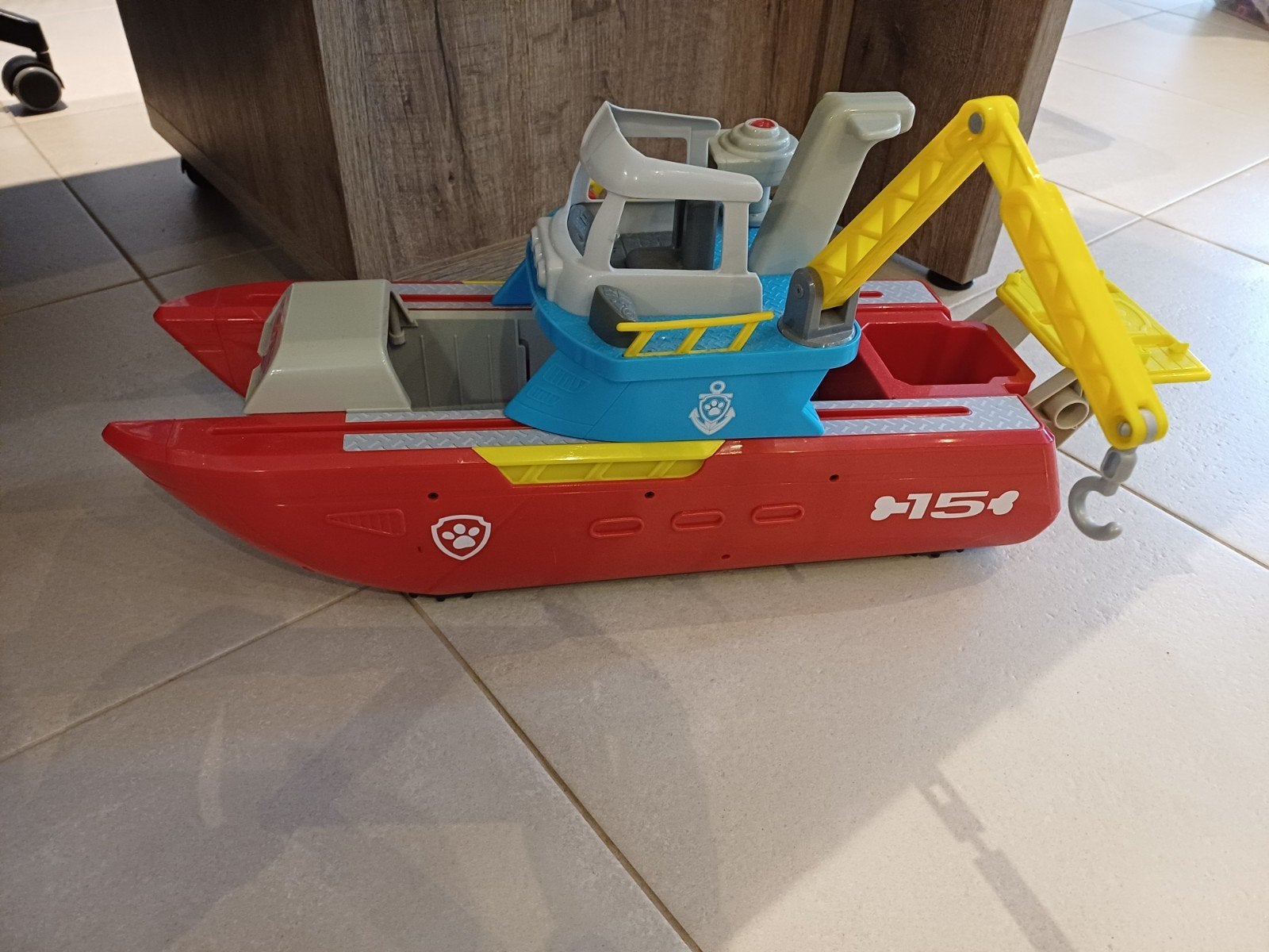 Paw Patrol boot en autootjes, Ophalen, Zo goed als nieuw
