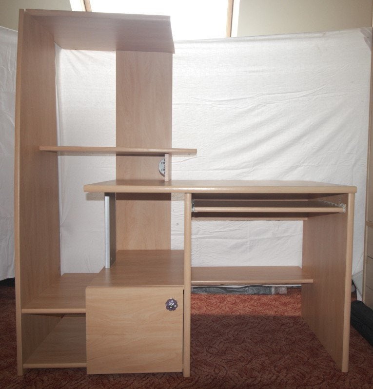 Bureau, Comme neuf, Bois, Démontable, Beige