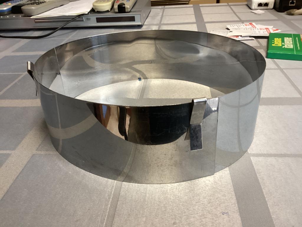Anneau à gâteau réglable, Enlèvement ou Envoi, Comme neuf, Inox