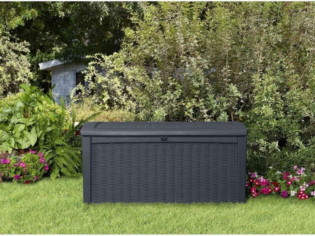 Keter opberg box lounge kussen Antraciet, Tuin en Terras, Ophalen, Zo goed als nieuw, Kunststof, Overige typen