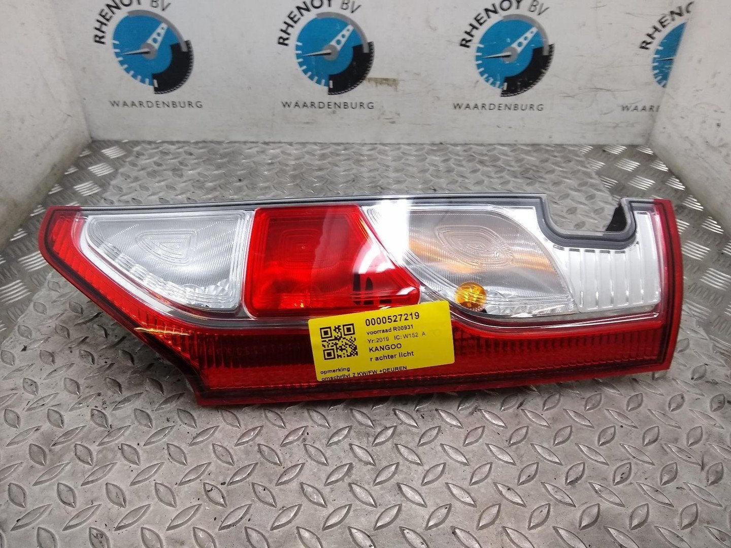 RENAULT KANGOO ACHTERLICHT R 2019, Ophalen of Verzenden, Gebruikt, ARN erkend
