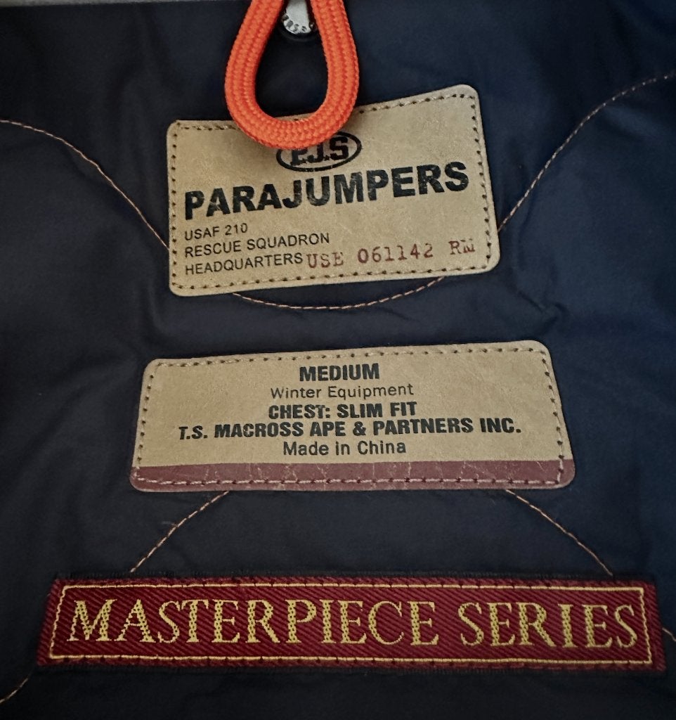 Parajumpers Master Piece Series - gevoerde bomberjack, Ophalen, Parajumpers, Zo goed als nieuw, Maat 48/50 (M)