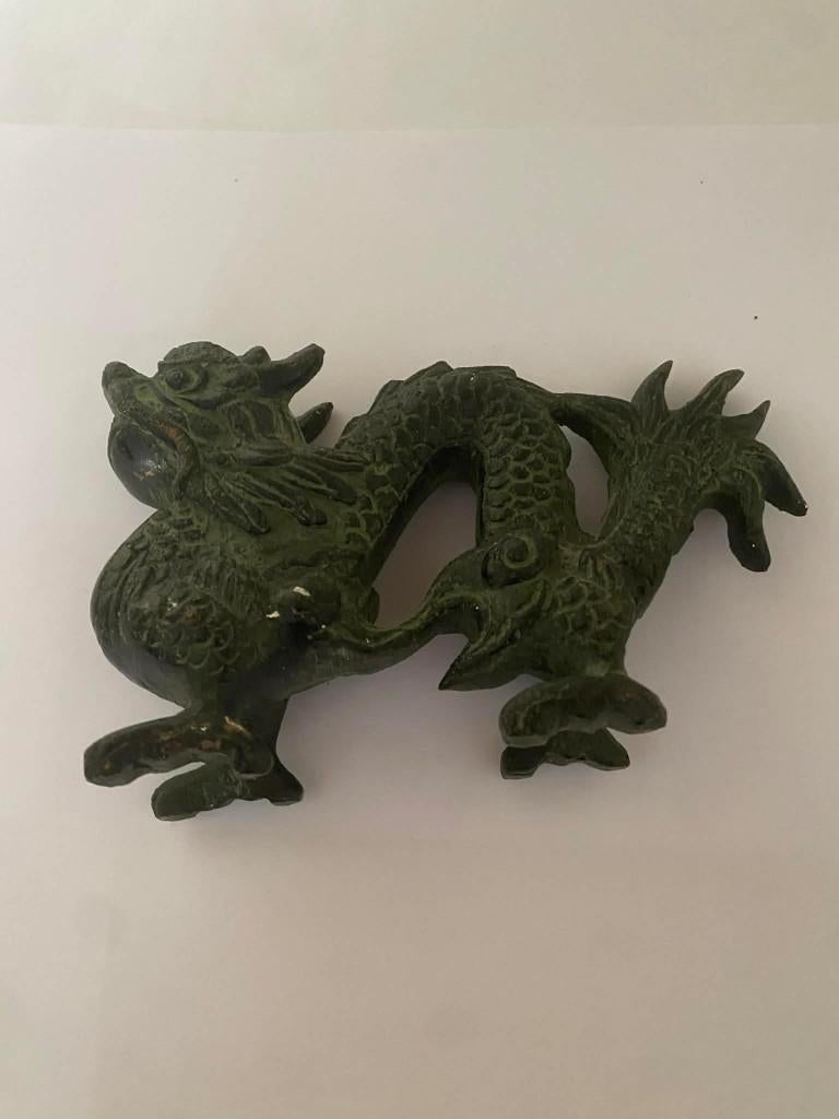 Bronzen draak  - china, Ophalen of Verzenden