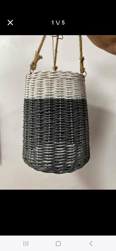 Rieten hanglamp, Ophalen of Verzenden
