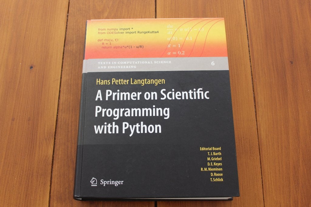 Boek Programmeren met Python, Boeken, Informatica en Computer, Programmeertaal of Theorie, Langtangen, Ophalen, Gelezen