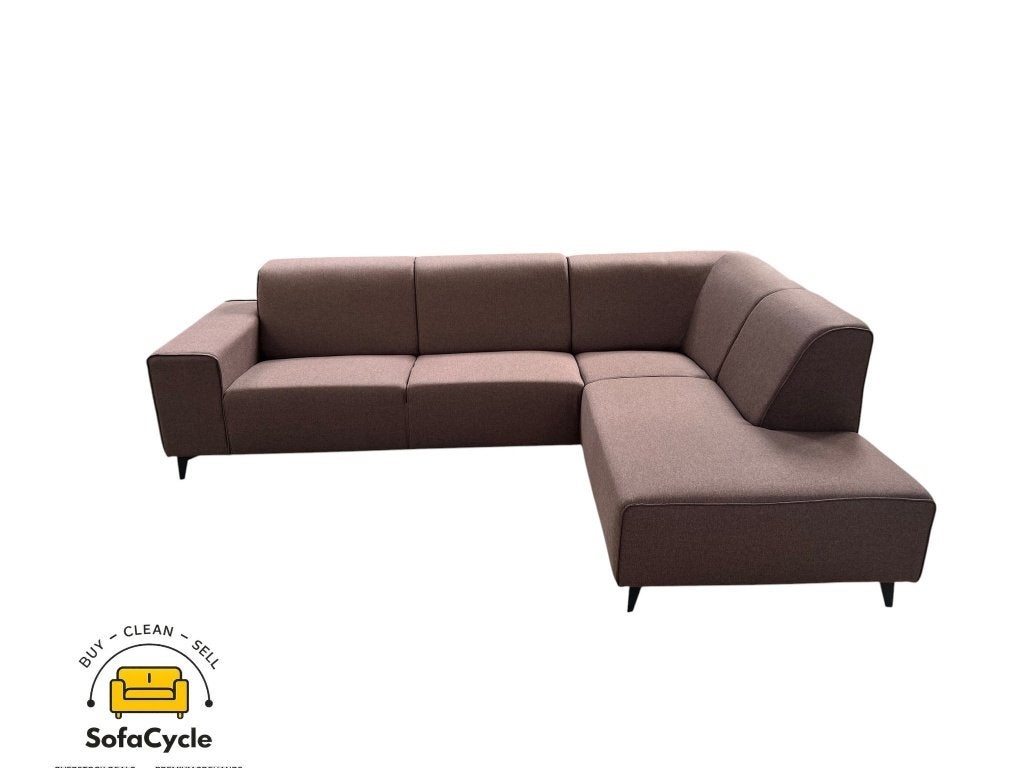 Siège d'angle brun, design épuré 273 cm, coin droit — neuf, Maison & Meubles, Enlèvement ou Envoi, SofaCycle VOF, Utilisé, Info@sofacycle.be