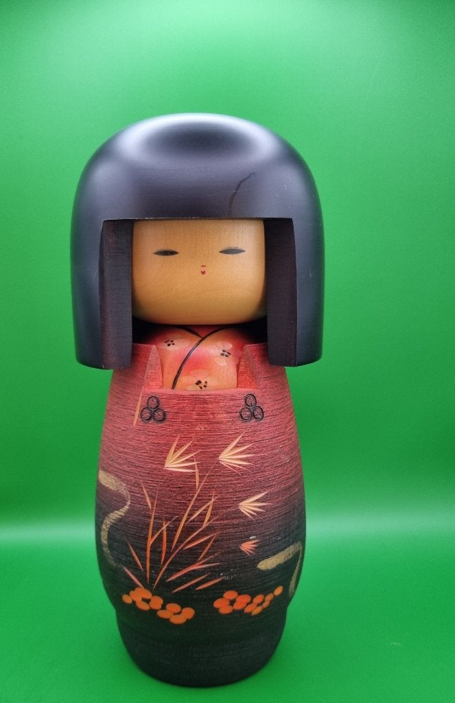 Magnifique kokeshi « Michiyuki » de Masae Fujikawa, Enlèvement ou Envoi, Japon, Bois, Peint