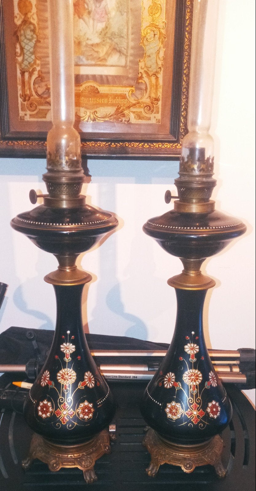 Paire de lampe, Antiquités & Art, Antiquités | Bougeoirs
