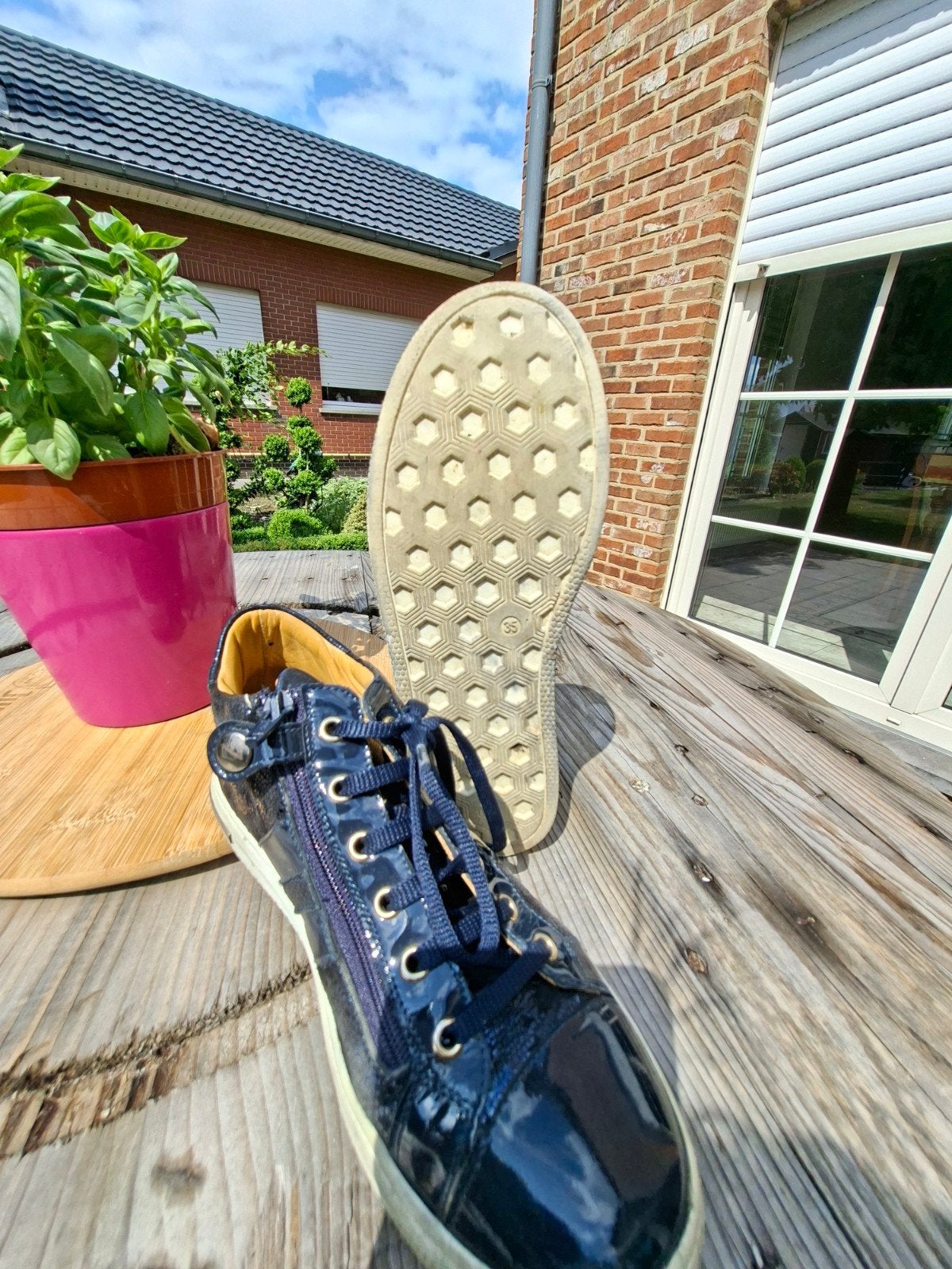 Donkerblauwe winterschoen meisjes, maat 35,  Zecchino d'oro, Ophalen, Meisje, Schoenen, Zo goed als nieuw