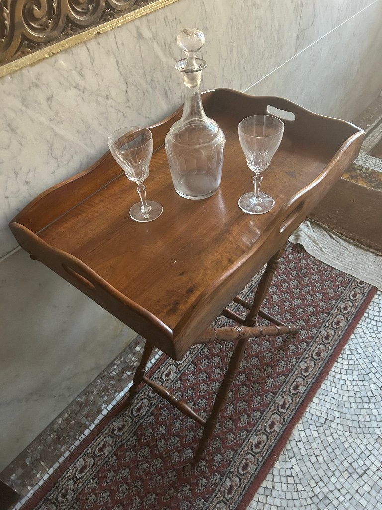 Authentieke Engelse Butler Tray (19e-eeuws) - Handgemaakt, Ophalen