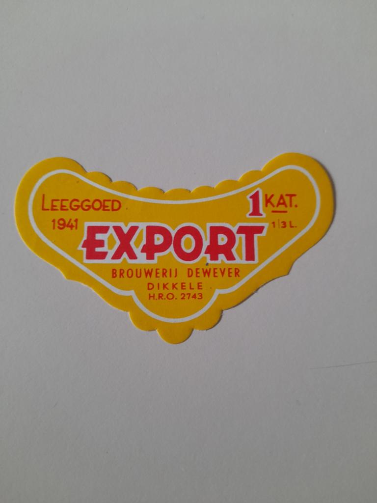 Biervignet  brouwerij de wever dickele, Verzenden