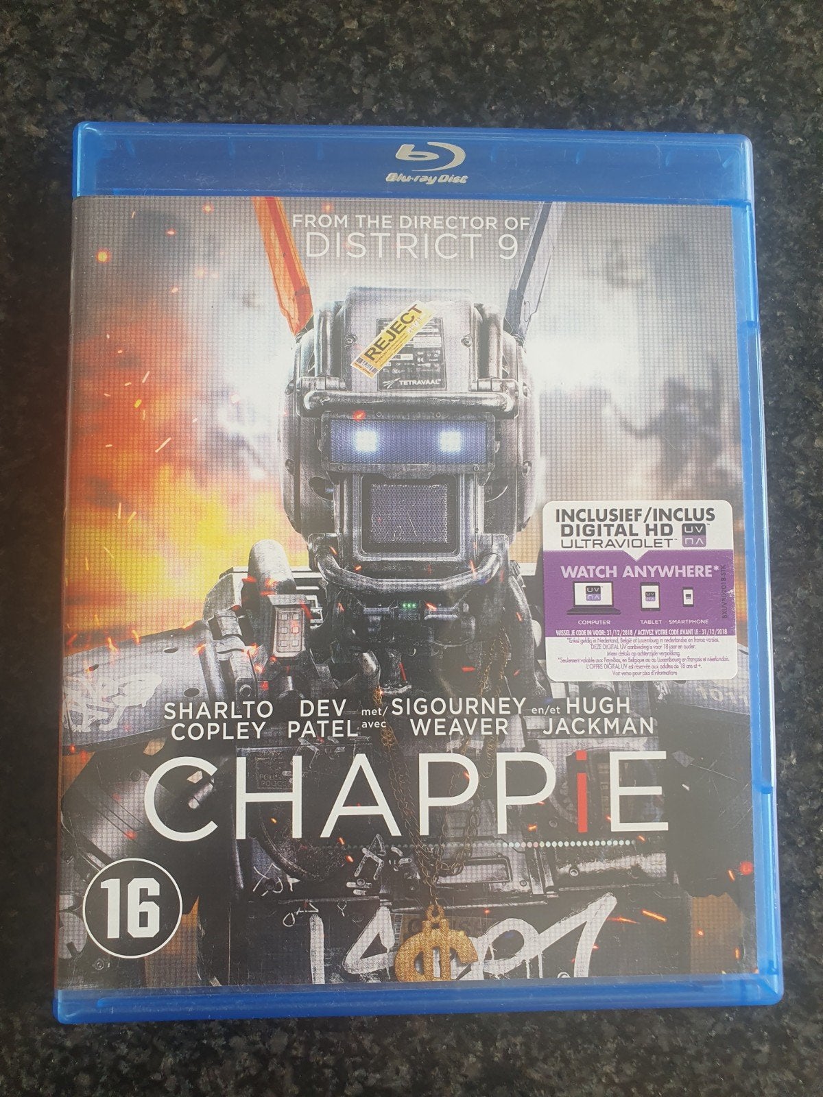 Chappie blu ray NL FR, Ophalen of Verzenden
