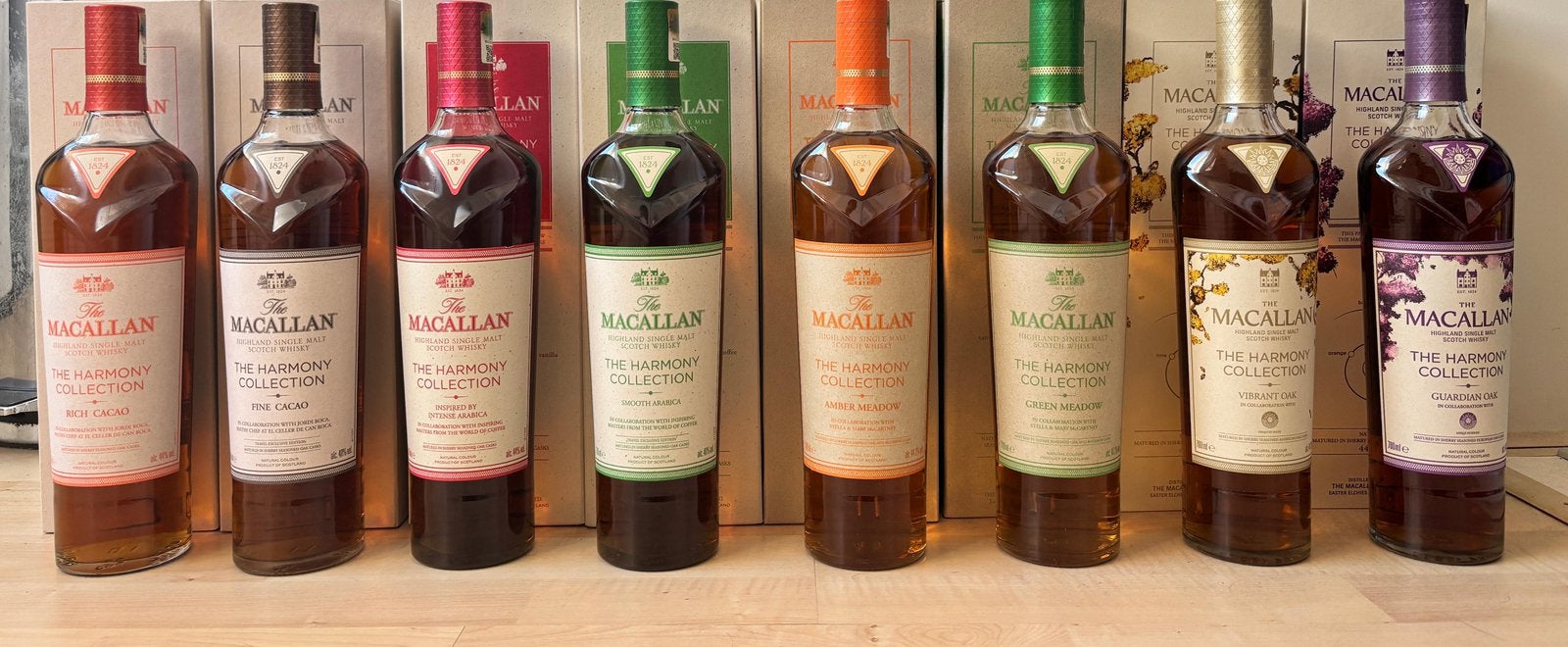 Whisky Macallan Harmony Collectie Set 1 – 8  (NL), Verzamelen, Ophalen